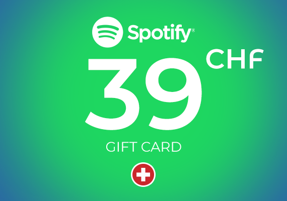 Spotify Gift Card 39 CHF Key - SWITZERLAND